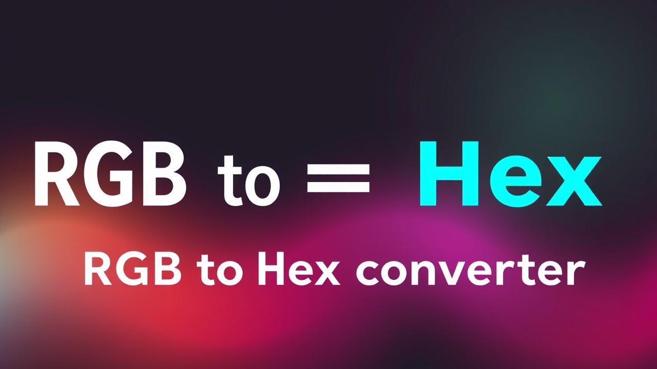 RGB to Hex Converter – The Ultimate Free Online Tool
