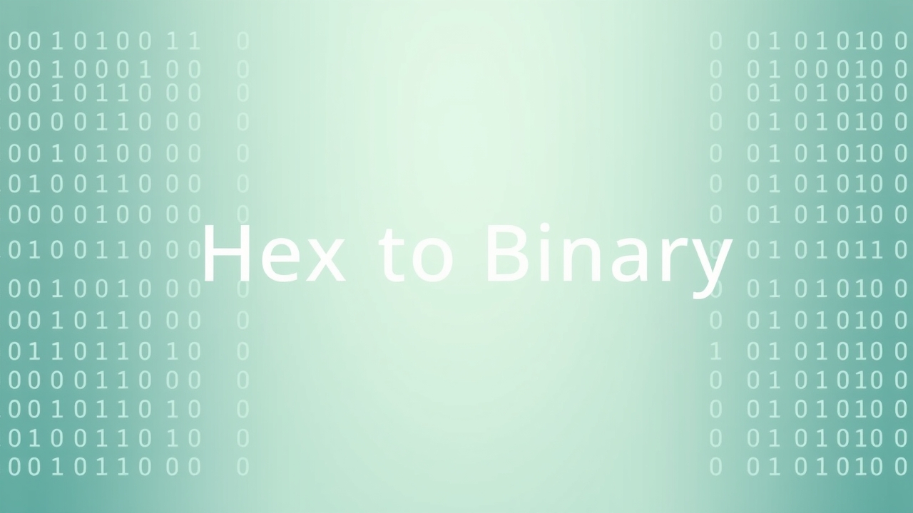 Hex To Binary: The Ultimate Guide to Fast and Accurate Base Conversion