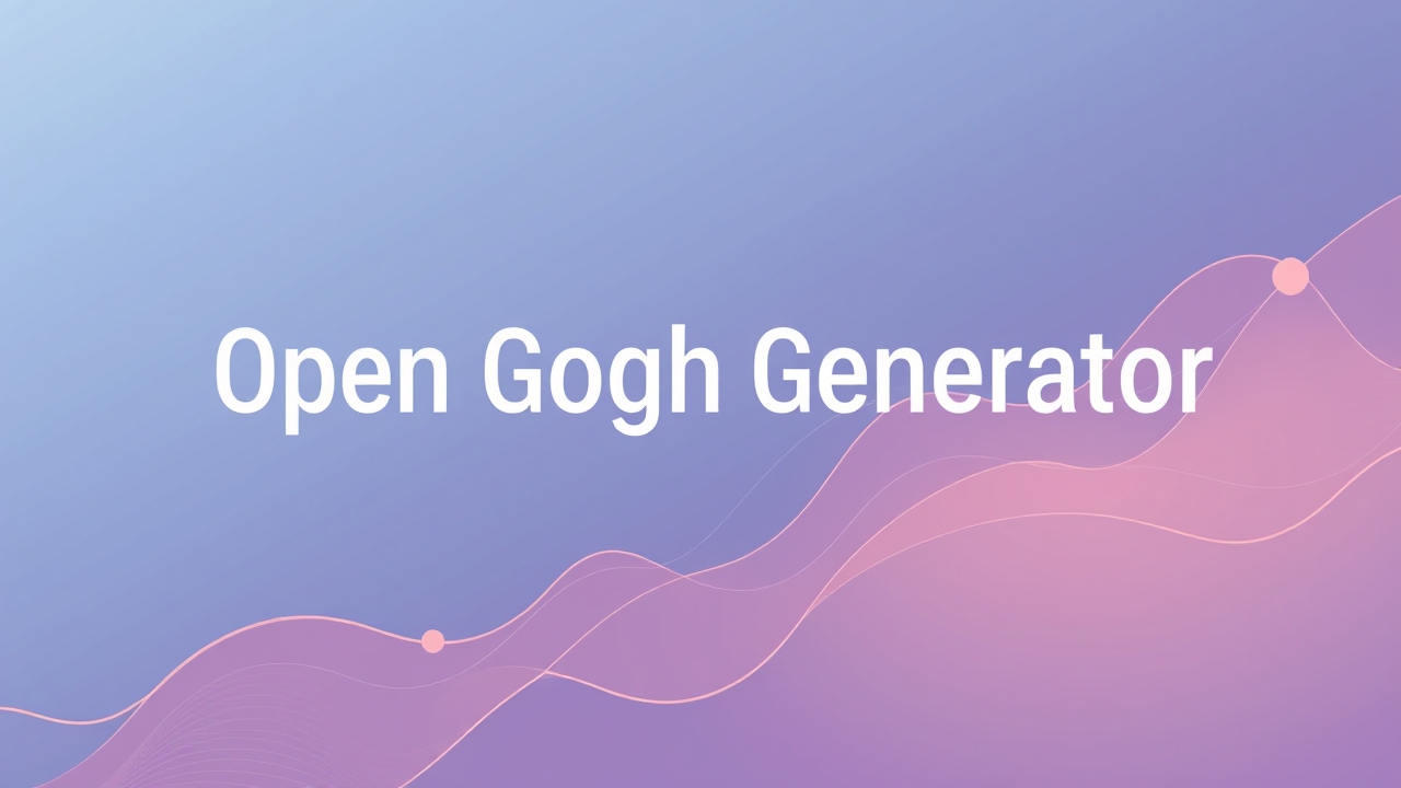 Open Graph Generator: The Ultimate Free Tool for Social Media Mastery