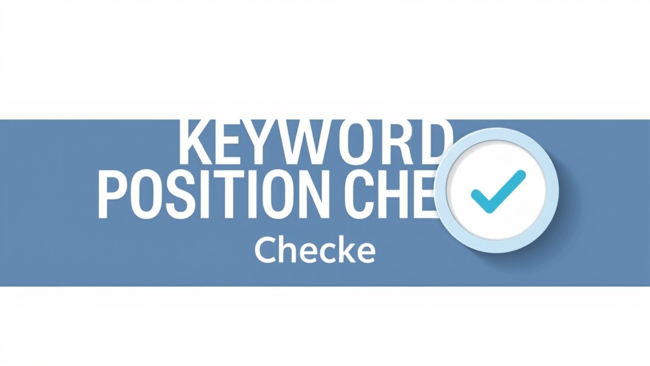 Track Your Website's Ranking with a Free Keyword Position Checker Tool