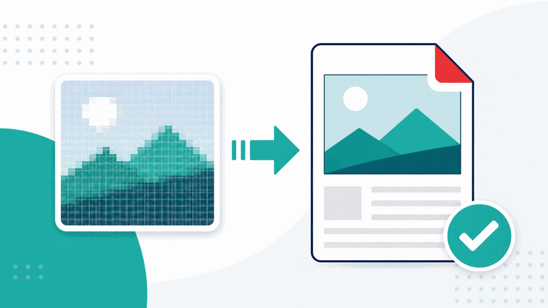BMP to PDF converter turning images into a PDF document