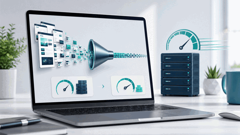 Web developer verifying compression is enabled for faster loading