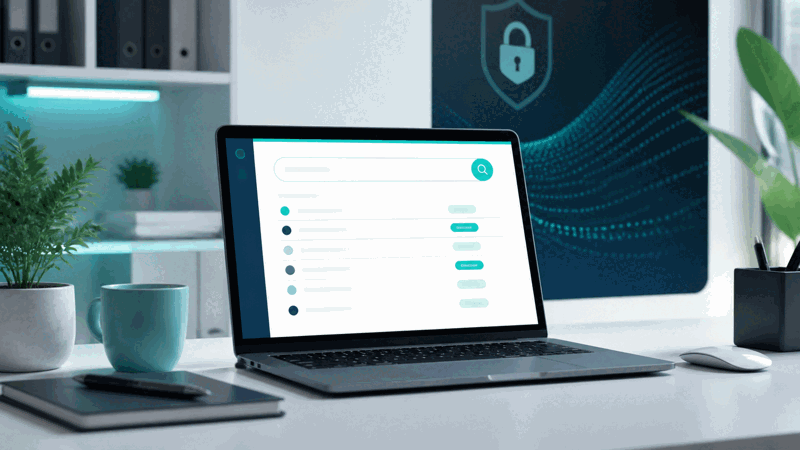 Entrepreneur finding an available domain for a business