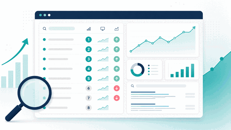 Keyword position checker showing where a page ranks