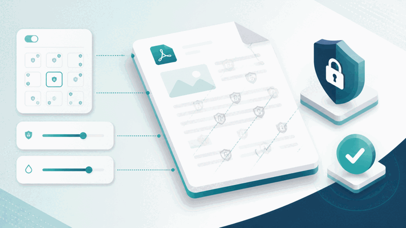 Lock PDF tool password protecting a document