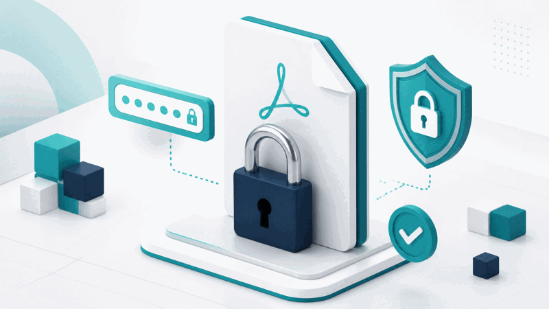 A PDF locked with password protection