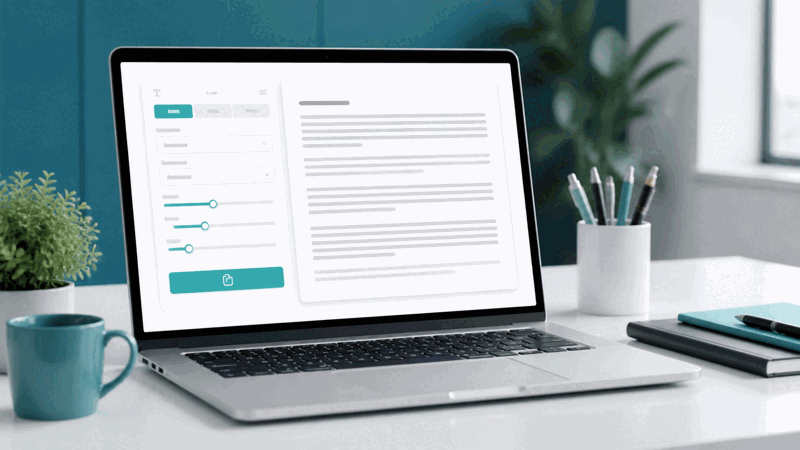 Lorem ipsum generator creating placeholder text for a design