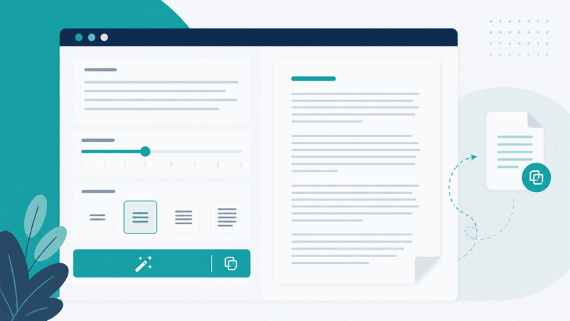 Designer filling a layout with placeholder text