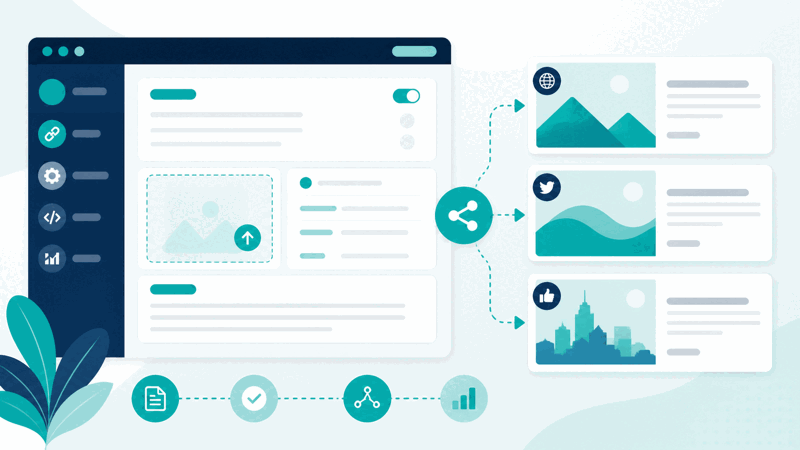 Open Graph generator creating OG meta tags for social sharing