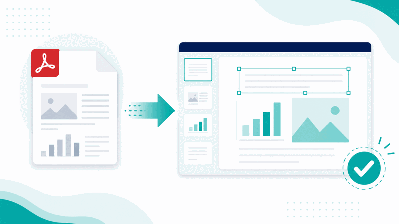 PDF to PPT converter turning a PDF into editable slides