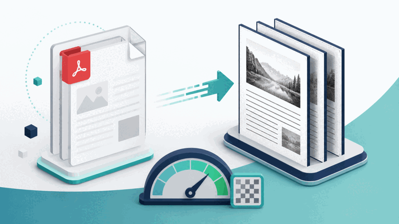 PDF pages converted to high quality TIFF images