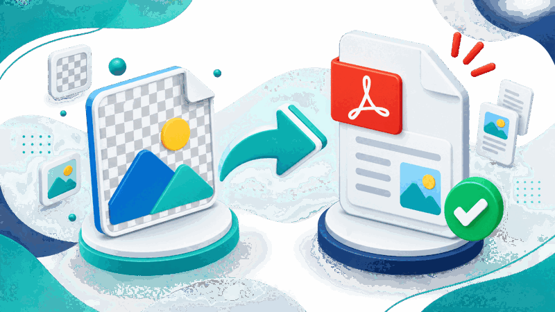 PNG images combined into a PDF document