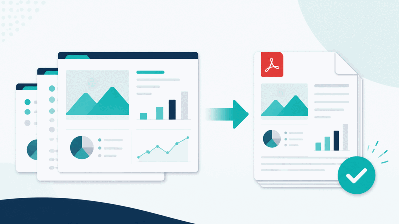 PPT to PDF converter turning a presentation into a PDF