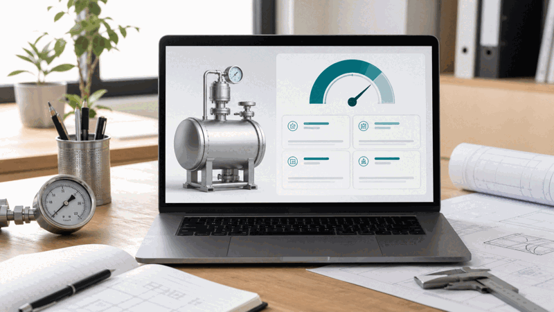Engineer converting pressure values between units