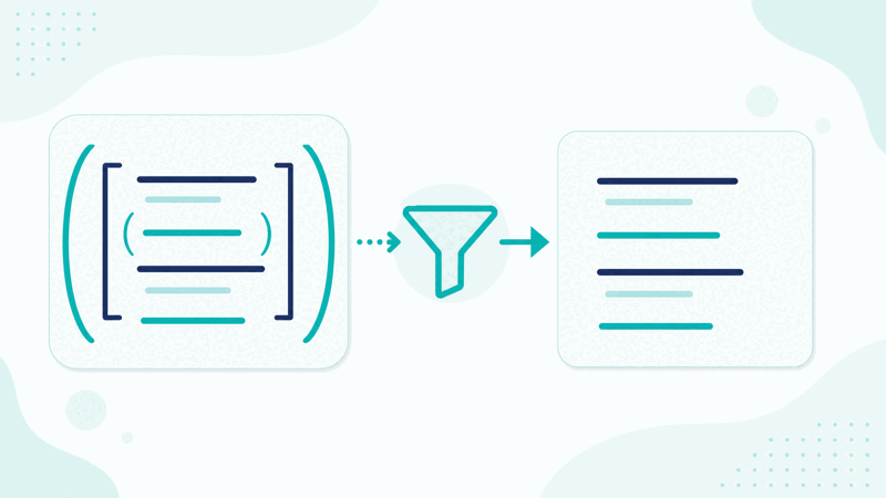 Removing bracketed asides from text