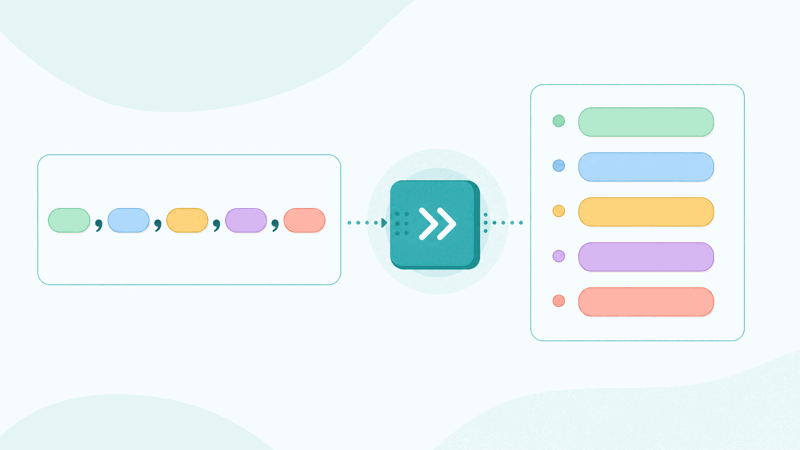 Turning a comma list into separate lines