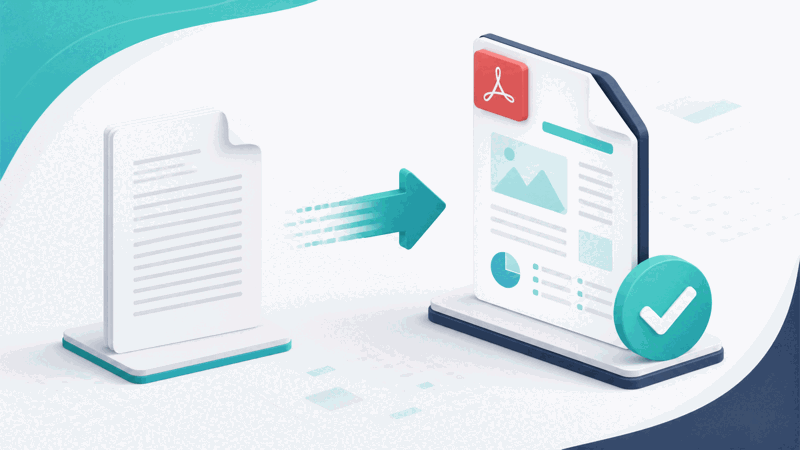 Text converted to a PDF document