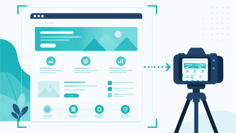 Website screenshot generator capturing a web page from its URL