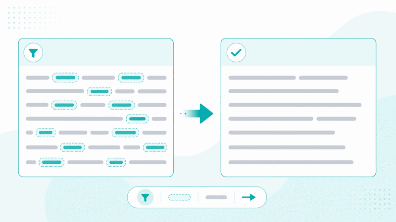 Removing chosen words from text